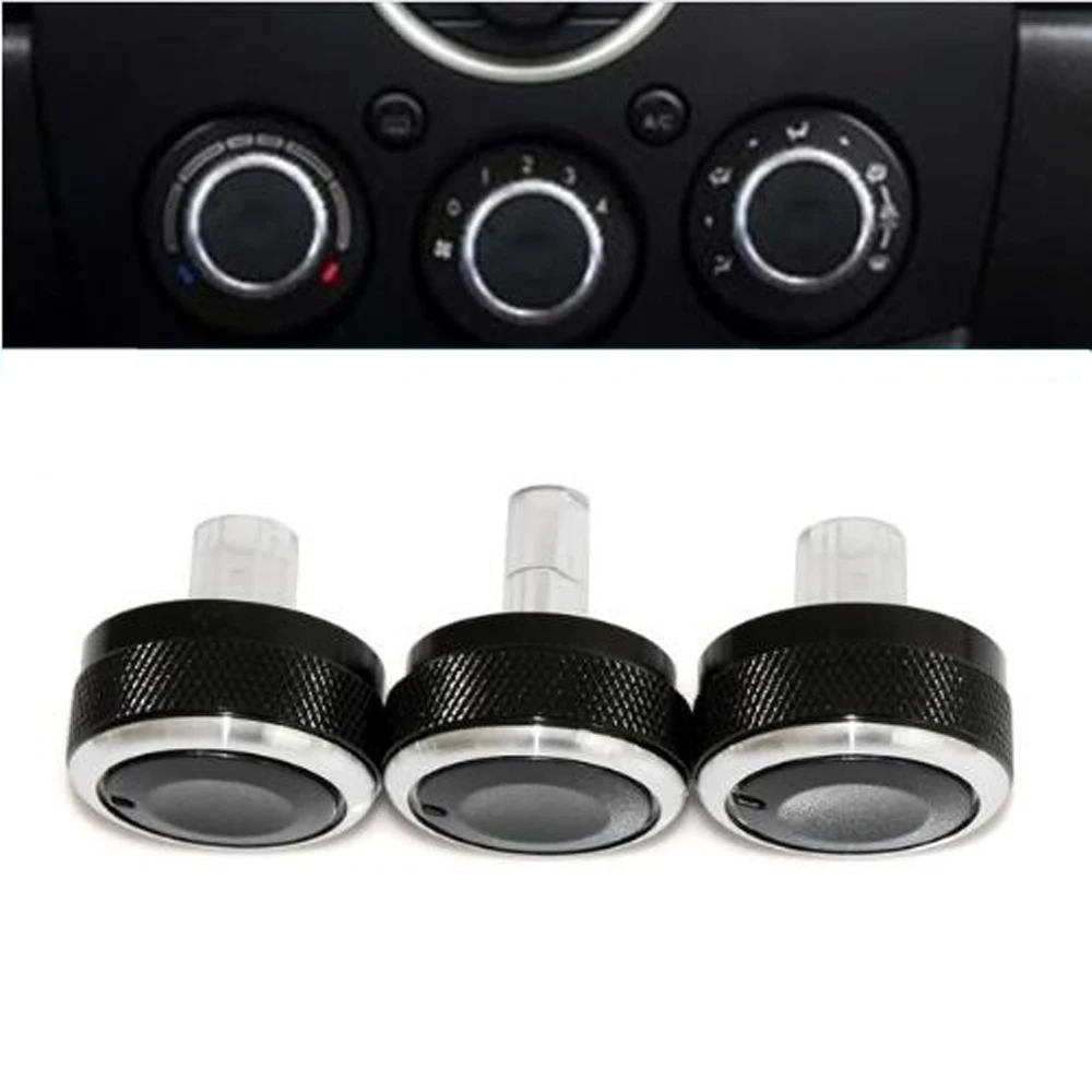 Buy 3pcs Fit For Mazda 2 Switch Knob Knobs Heater Climate Control Buttons Dials