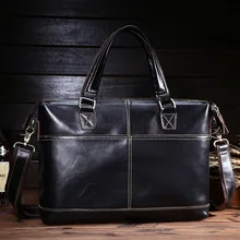 Мужская повседневная сумка для ноутбука из натуральной воловьей кожи, мужская сумка через плечо, деловой портфель, сумка через плечо, дорожная сумка