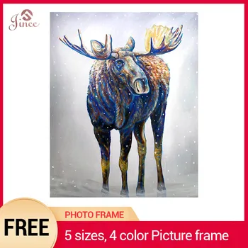 

Animals Canada Moose Diamond Painting Diamond Embroidery 5d DIY Full Square Diamond Mosaic Home Room Decor Christmas Gift