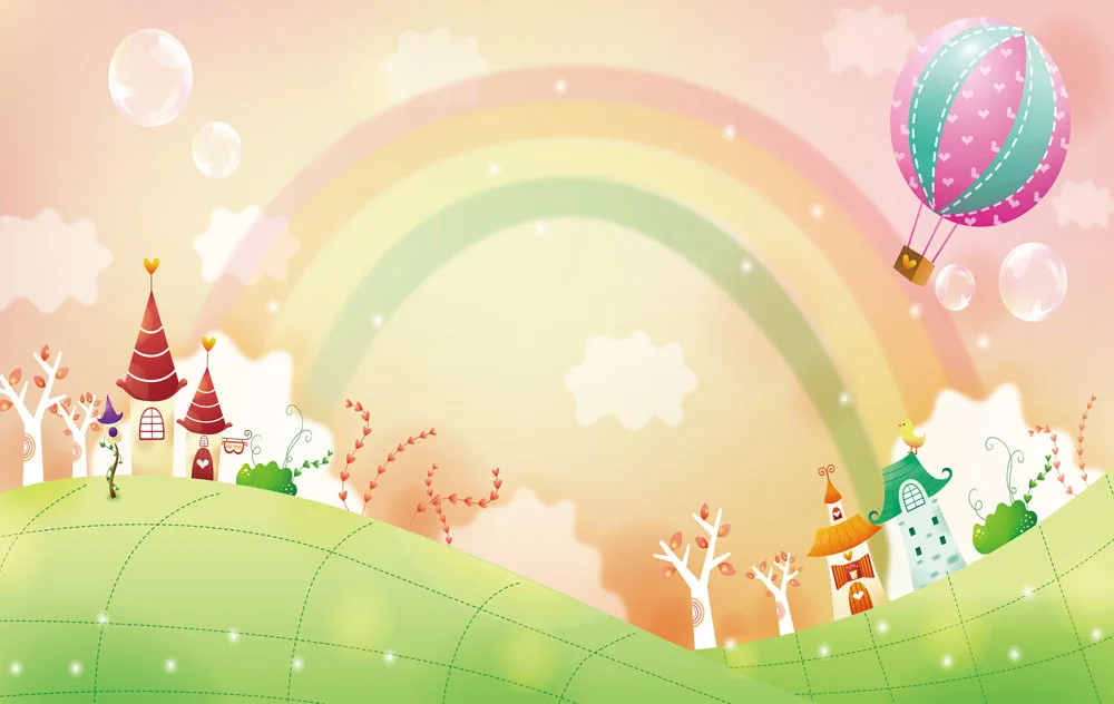 

SHENGYONGBAO Vinyl Custom Photography Backdrops Prop  Photo Studio Background Rainbow  2.1*1.5m  JCH-02