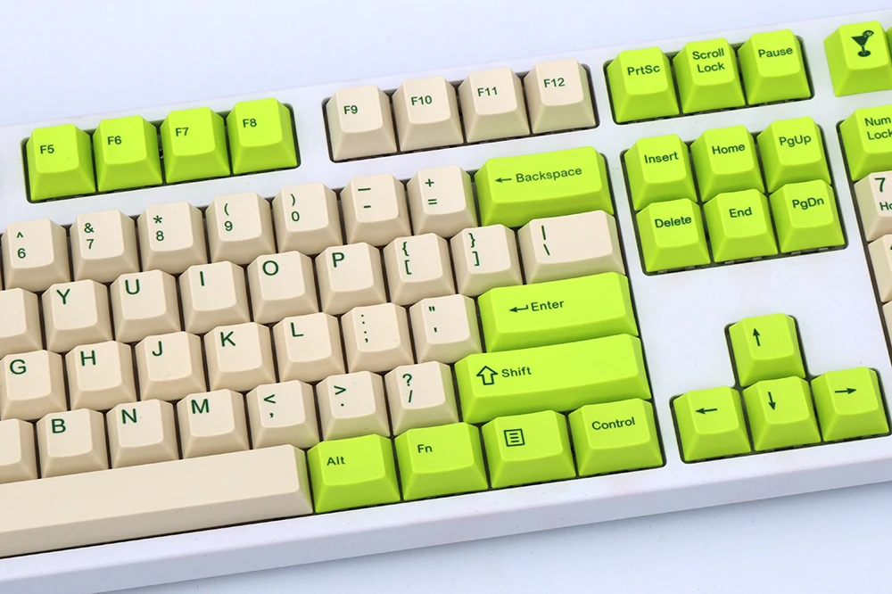 Шампанского keycap 108/137 клавиш PBT Вишневый профиль краситель-сублимированный MX Переключатель для механической клавиатуры keycap только keycap