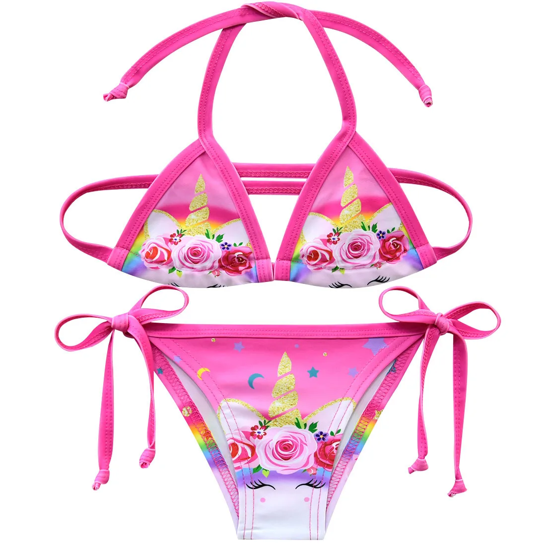 pink flower swimsuit
