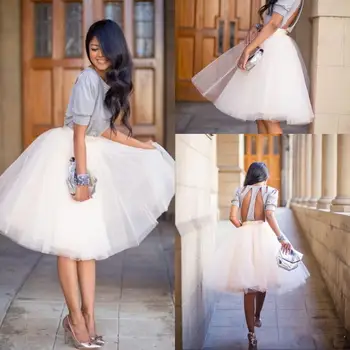 

New Womens Solid Vintage High Waist Tulle Ball Gown Midi Swing Skirt Knee length Mini Skirt