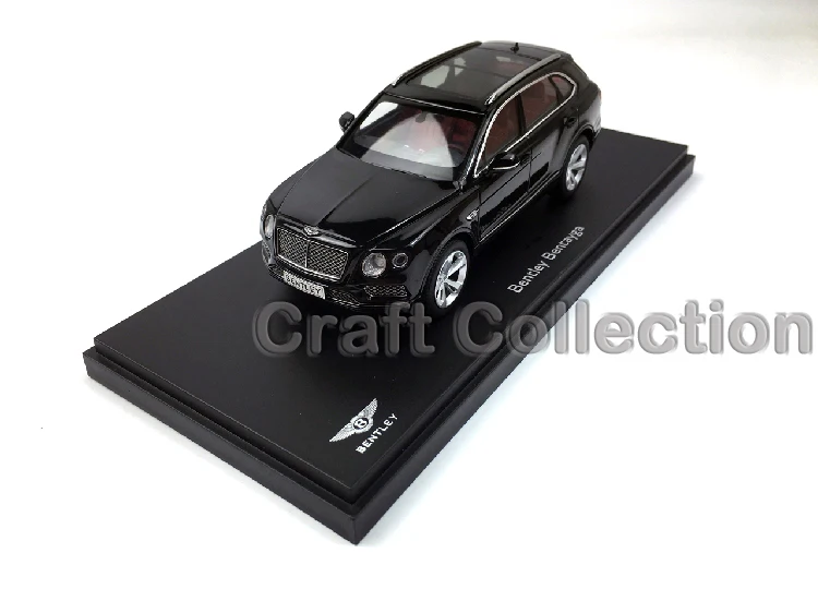Diecast Model Car for Black 1:43 Bentley Bentayga Luxury SUV Vehicles Limited Edition Craft Sport Car