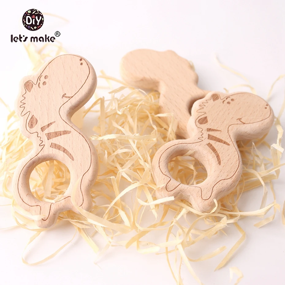 

Let's make Wholesale 50pcs Beech Wooden Zebra BPA Free Lovely Baby Teething Toys DIY Pacifier Clip Pendants Wooden Teethers