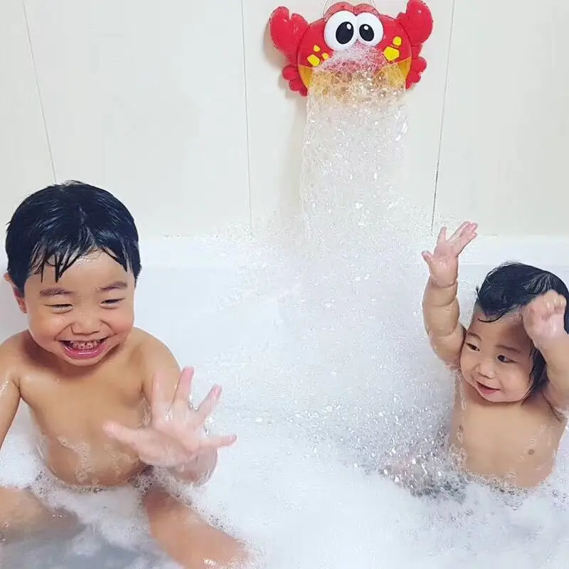 32 Песни ванны младенца с мыльными пузырями крабы для Детей Забавные Bath музыка Bubble Maker для ванной, бассейна плавательный машина для производства мыла детская Ванная комната