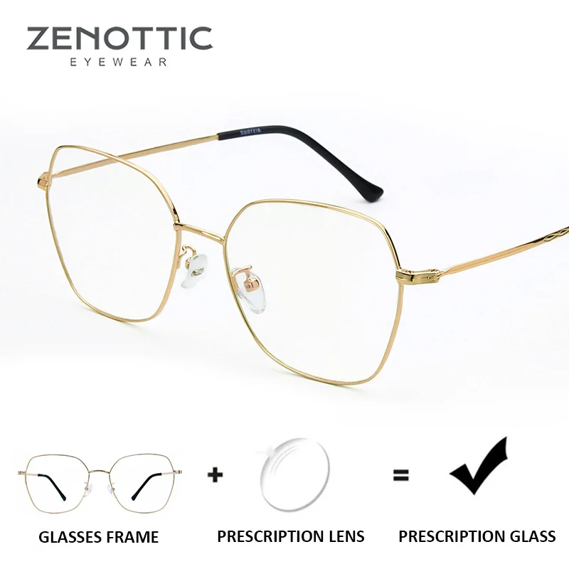 ZENOTTIC модные очки по рецепту для женщин близорукости с защитой от синего света