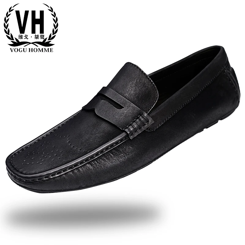 

British real leather shoes, men's youth leisure sets of foot shoes, retro fashion, leather shoes fashion