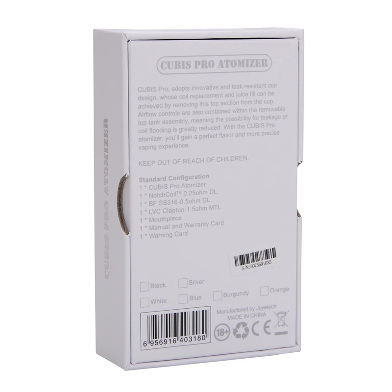 Joyetech атомизатор Cubis Pro 4 мл с Нотч катушка технологией LVC Clapton Subohm Танк Tank|atomizer