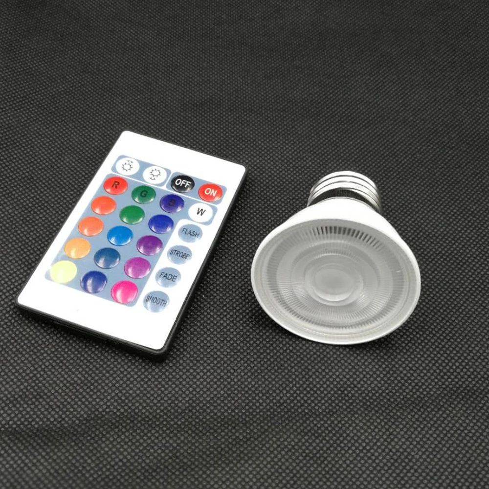 Светодиодная RGB лампа E27 GU10 MR16 5 Вт 550 лм|Светодиодные лампы и трубки| |