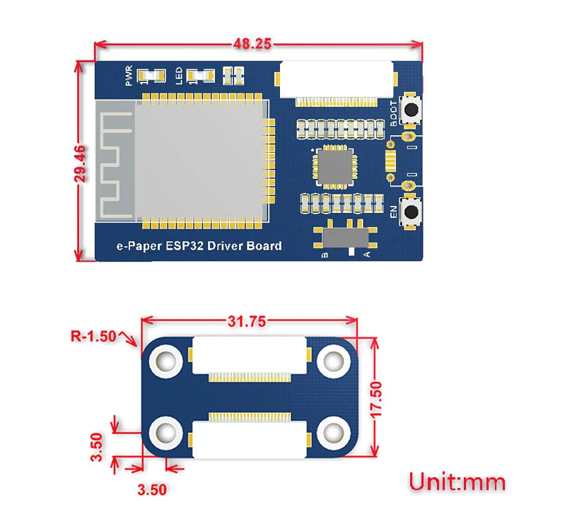 Универсальная электронная бумага ESP32 плата драйвера для Waveshare SPI e-paper Необработанные панели WiFi/Bluetooth Беспроводная ПОДДЕРЖКА Arduino развития