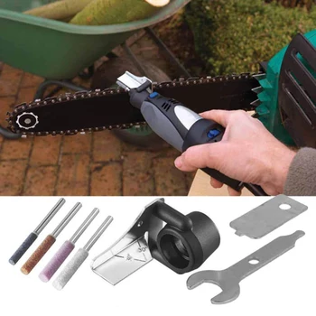 

7 PCS Chain Saw Sharpener Kit Portable Saw Chain Sharpener Electric Grinder Sharpening Chain Tool Accessorise