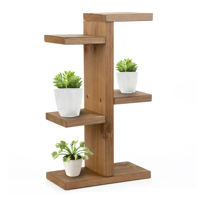 Storage Rack, Mini Plant Stand Small Stool Display Wood