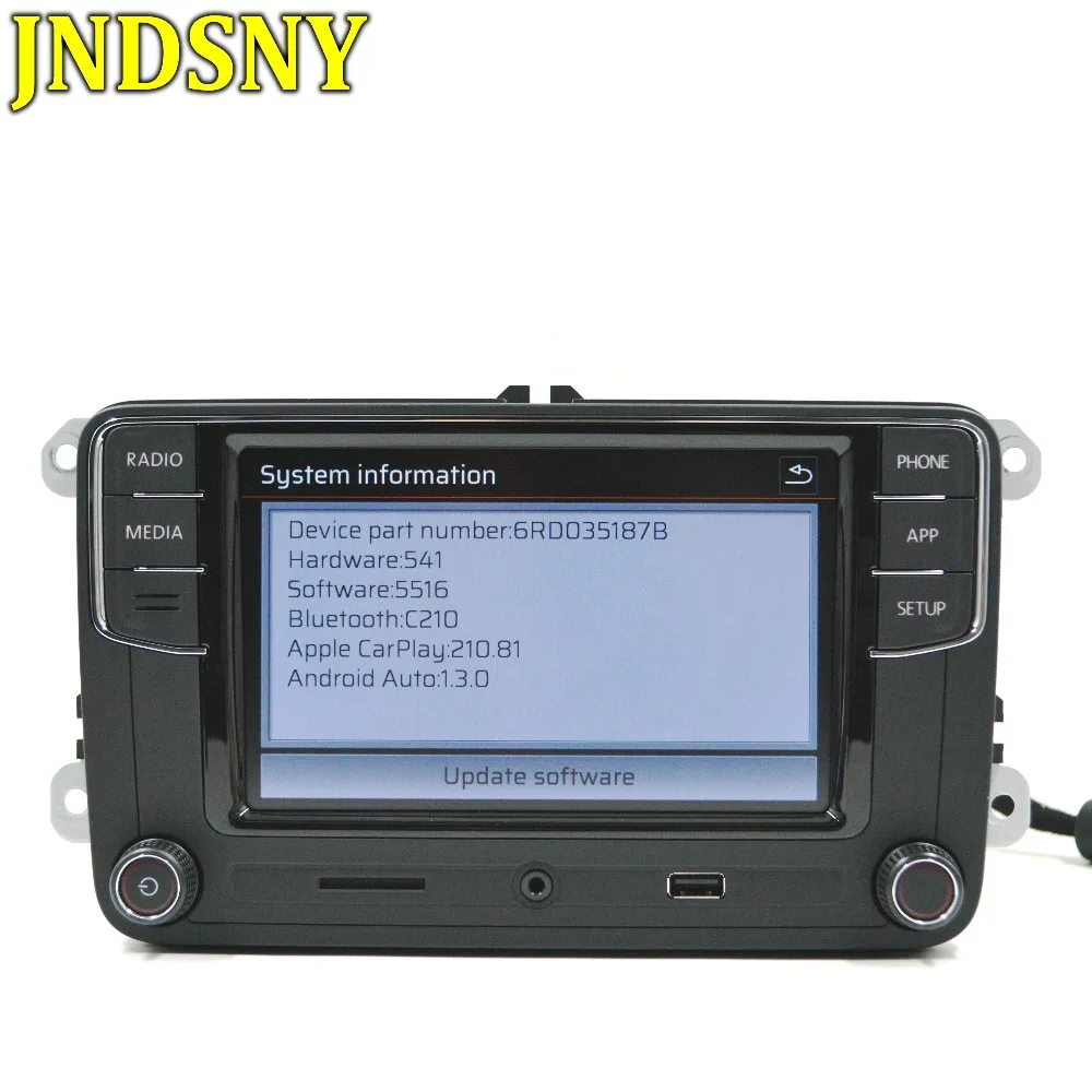 JNDSNY Android Auto CarPlay R340G RCD330G Noname RCD330 Plus MIB радиоприемник для VW Golf 5 6 Jetta CC Tiguan Passat Polo RCD510