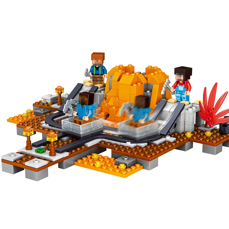 357 шт. мой город мир совместимые Legoed Minecrafted строительные блоки кирпичи игрушка