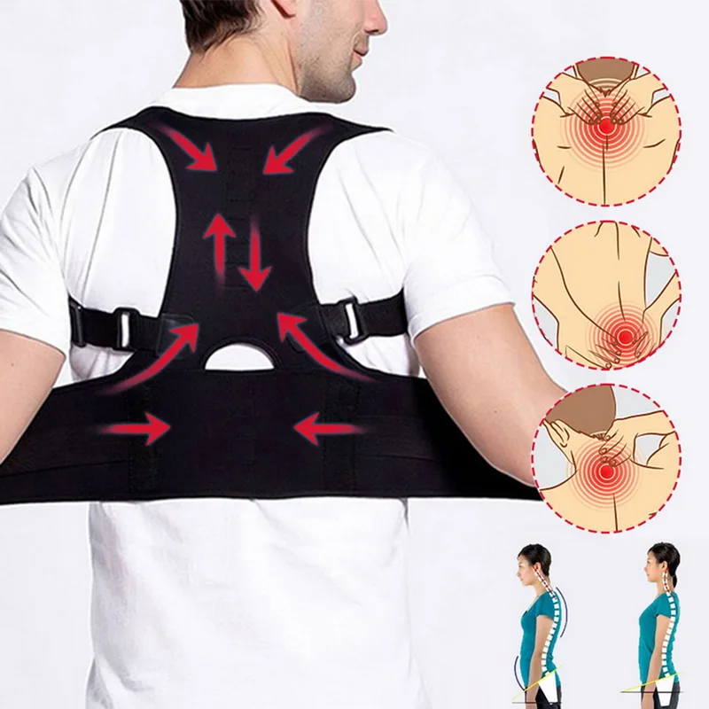 

Drop shipping Shujin Adult Posture Corrector Scoliosis Humpback Correction Belt Corrects Slouching for Man Woman
