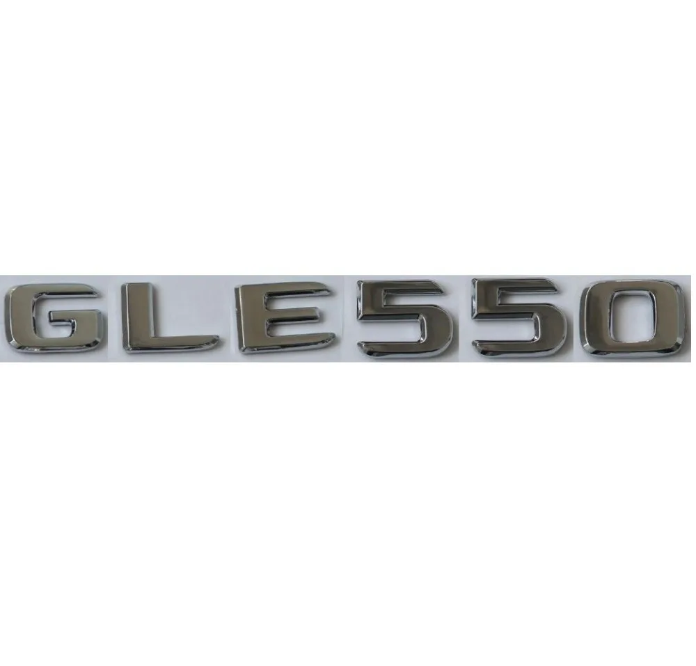 

Newest Chrome ABS Rear Trunk Letters Badge Badges Emblem Emblems Sticker for Mercedes Benz GLE Class GLE550 2017