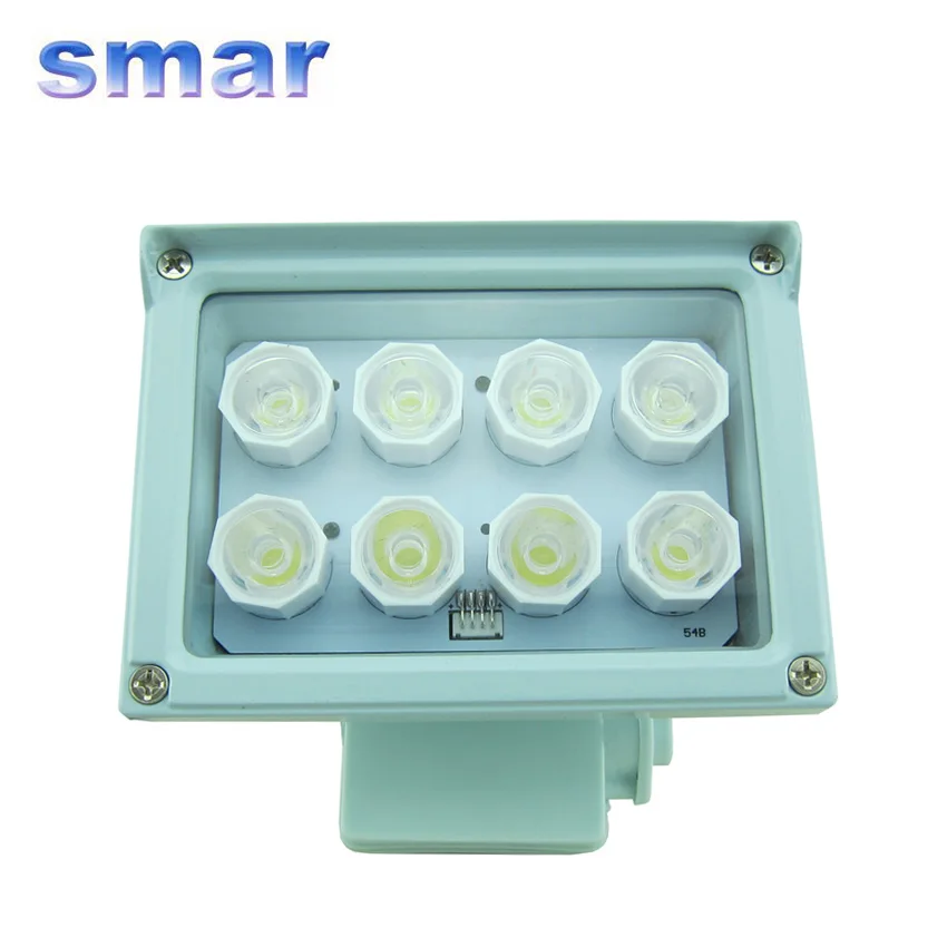 

100% Brand New Night vision 8 LED Array Illuminator Lamp 20-40m illuminating 12V 8W For Security CCTV Camera