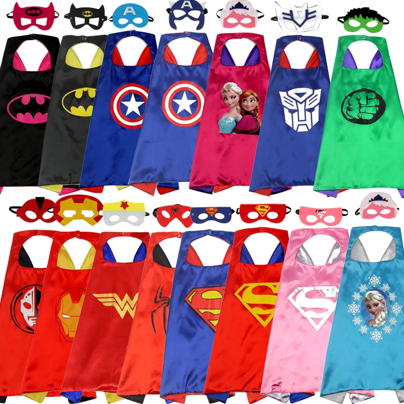 

Manufacturers supply children's cartoon hero cloak custom wholesale new double Halloween superman cloak