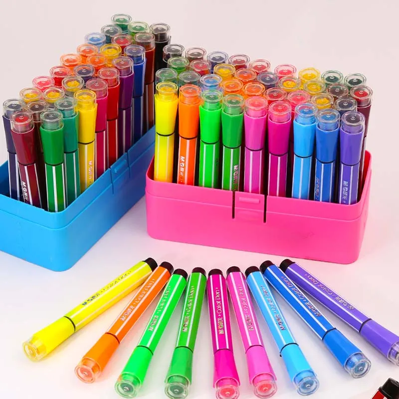 

36Pcs Mixed Color Stamp Pen School Office Teacher Student Water Color Pen Stamp Novelty Gift Birthday Back to School