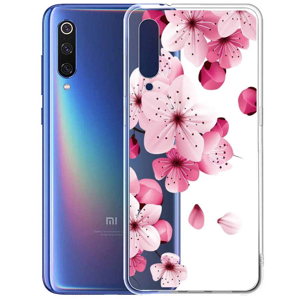 Slim Thin Patterned Clear Soft TPU Case Cover on sfor Xiaomi Mi 8 Lite 9 se Max 3 Mix 2S A1 A2 F1 Mix 3 6 Silicon Phone Fundas   (4)
