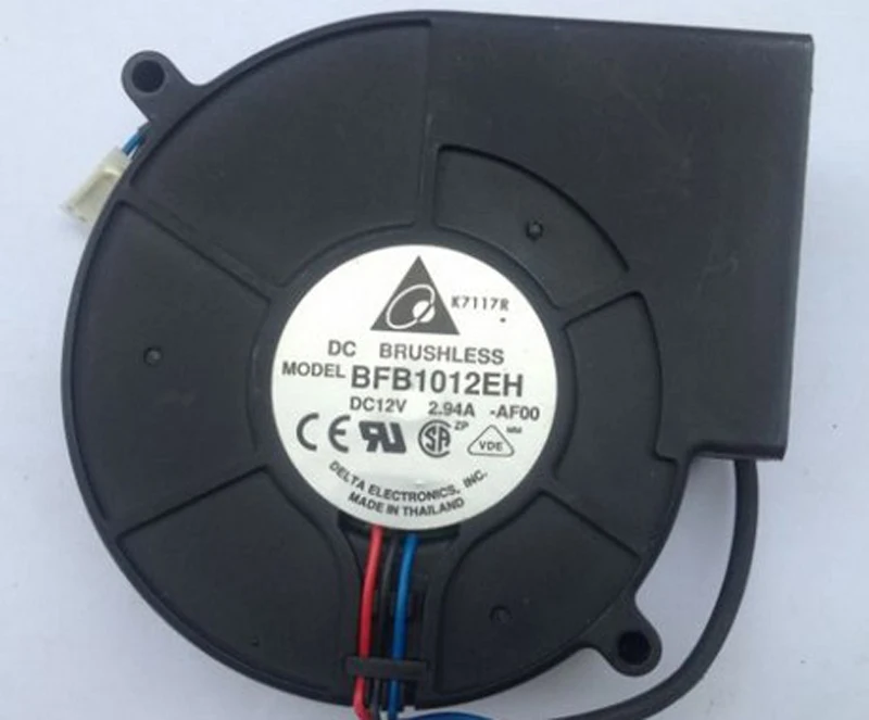 Для DELTA original BFB1012EH 9733 DC 12V 3 линии двойной шарикоподшипник турбины большой объем