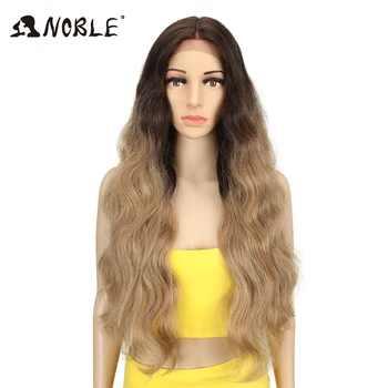 

NOBLE Long Wavy Wigs for Black Women Synthetic Blonde Cosplay Wigs 30 Inch Heat Resistant African American Synthetic Wig