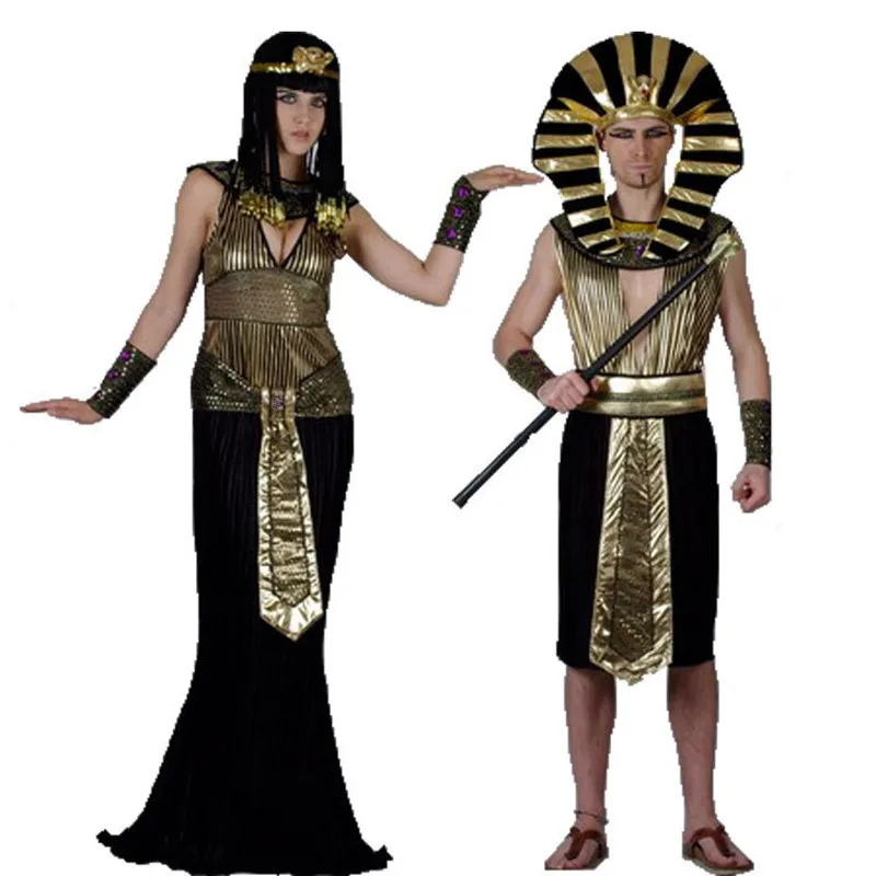 Disfraz de Faraón egipcio antiguo de Cleopatra para Halloween, vestidos de  graduación para niños, niñas y niños - AliExpress