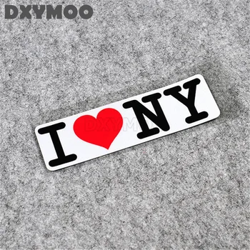 

2PCS Funny I LOVE NEW YORK City Car Stickers Auto Window Motorcycle Helmet Vinyl Decals Exterior Accessories 15x4.5cm