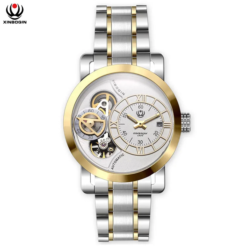 

XINBOQIN 2018 Automatic Self Wind Mechanical Wristwatches Men Casual Fashion Waterproof Watches Male Water Resistant Watch Man