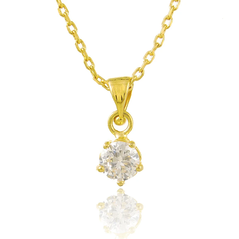 

Trendy Style Chain Necklaces & Pendants Gold Color AAA Cubic Zirconia Necklace Jewelry for Women Party Gift P019