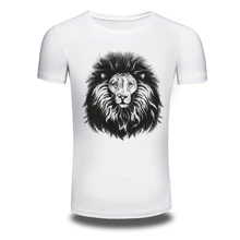 DY-119 Plus Size M-3XL 3D Lion Printed T-shirts Personalized T-shirt Men’s Cotton T Shirts Clothes Camisetas