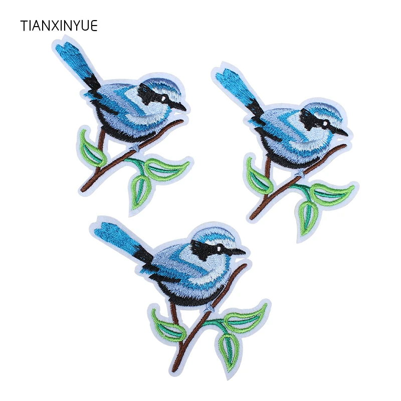 Buy TIANXINYUE 10 pcs Blue bird Patches Iron On DIY