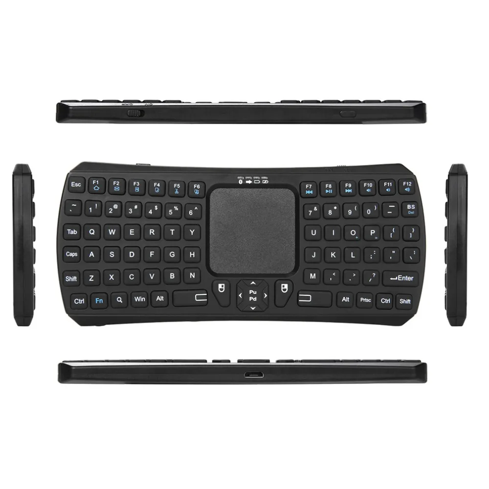 Ergonomic Design Mini Portable Wireless Remote Bluetooth Keyboard with