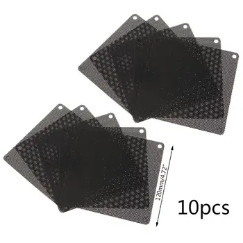 

10PCS 120MM PVC Fan Dust Filter PC Dustproof Case Cuttable Computer Mesh Cover Black