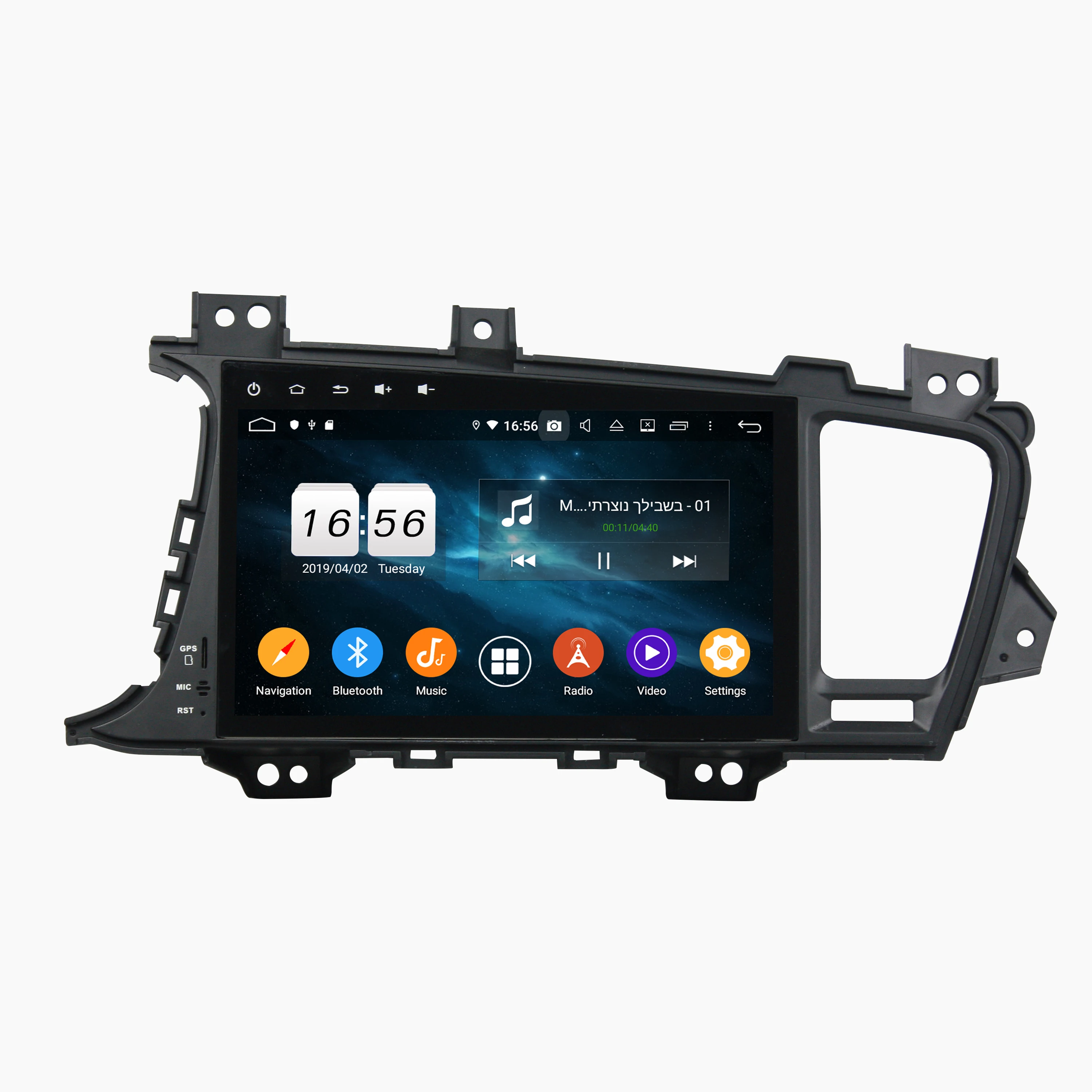 Best 4GB RAM DSP Octa Core 2 din 9" Android 9.0 Car Radio GPS for Kia K5 Optima 2011-2015 WIFI Bluetooth Mirror link USB DVR OBD 1