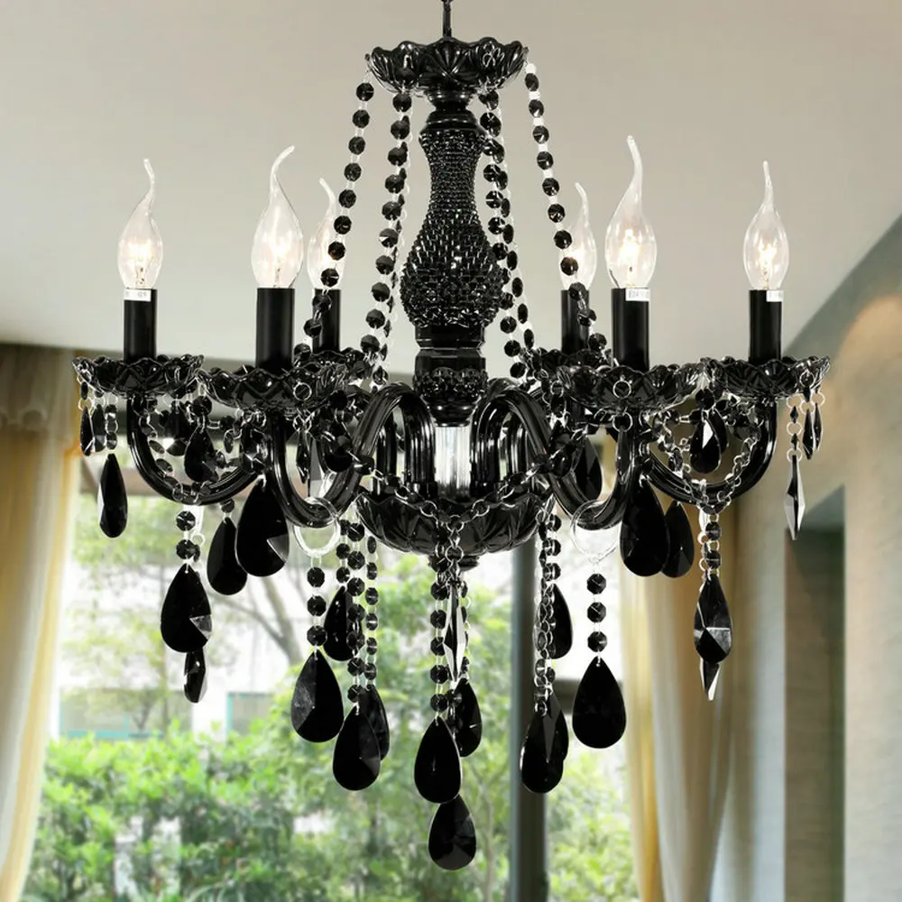 Acquista all'ingrosso online lampadario di cristallo nero da ... Lampadari pendenti per cucina