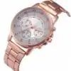 

Fashion Man Women Crystal Stainless Steel Analog Quartz Wrist Watch L1114