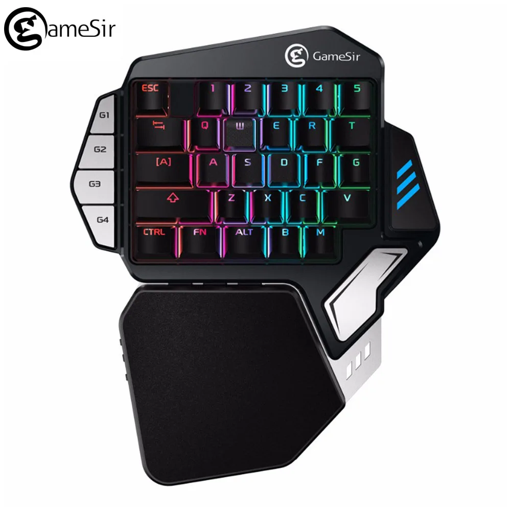 

GameSir Z1 Gamepads Bluetooth Wireless Gaming Keypad One-handed Cherry MX red switch RGB USB wired keyboard BattleDock For PC