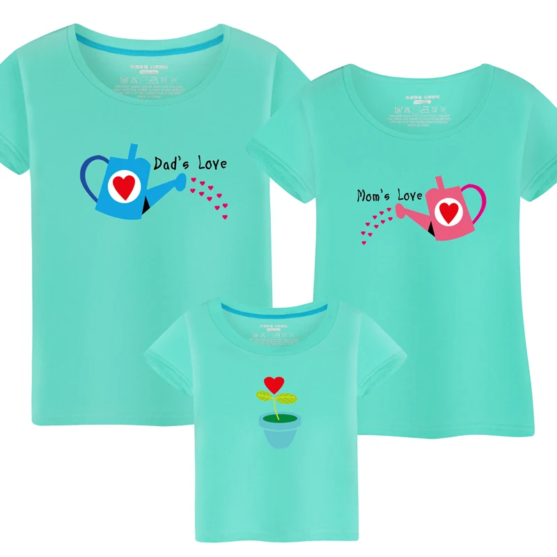 ZSIIBO/футболка для мальчиков и девочек; футболка с единорогом; комплект одежды для всей семьи; мама и дочь; Одинаковая одежда для мамы и папы - Цвет: DLv