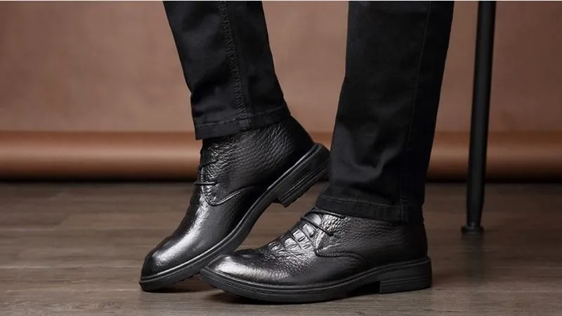 Большой размер 38-47, 48,, модные мужские ботинки из крокодиловой кожи в стиле милитари, рабочая и безопасная обувь в армейском стиле, зимние ботинки из натуральной кожи
