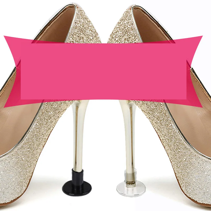 3 Pairs High Heel Protector Suit Latin American Dances Stiletto Dance Shoe Cover Against Sliding Heel Protective Plugs Noiseless