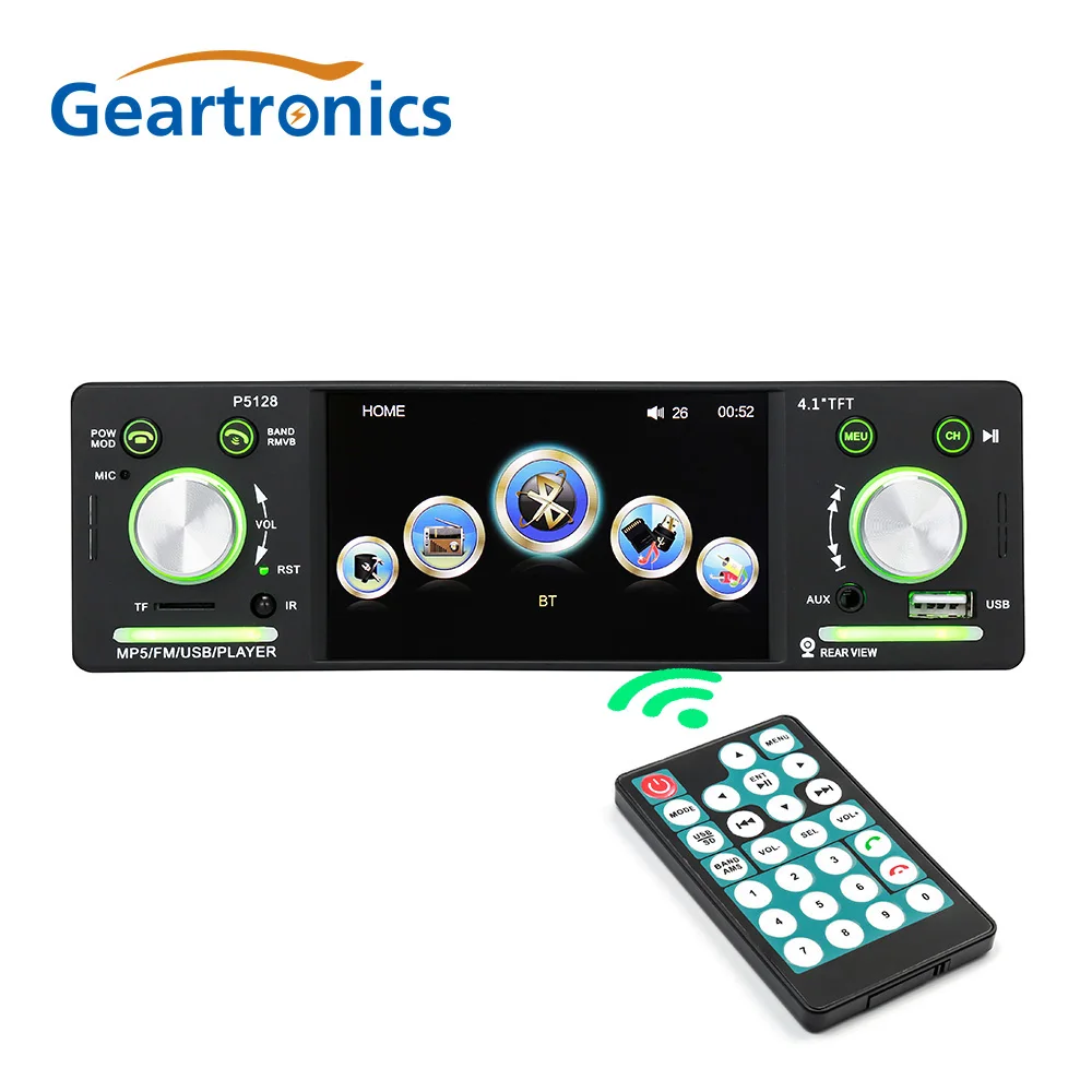Автомагнитола 4 1 дюйма Din 12 В Bluetooth FM Aux вход SD USB MP3 WMA приложение автомагнитола