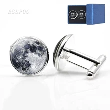 1 Pair Full Moon Galaxy Planet Cufflinks Suits Shirt Cuff Links Silver Plated Cufflinks for Men Wedding Cuff Accessories 1 Pair Full Moon Galaxy Planet Cufflinks Suits Shirt Cuff Links Silver Plated Cufflinks for Men Wedding Cuff Accessories