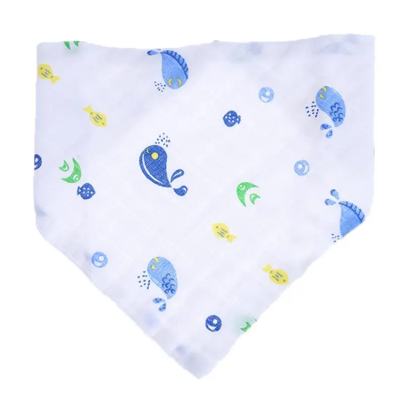Детские нагрудники для новорожденных, водонепроницаемое хлопковое Марлевое полотенце, треугольный нагрудник для кормления, слюнявчик