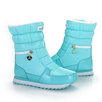 Новинка года; женские уличные зимние ботинки; лыжные ботинки; кожаные кашемировые ботинки; популярные ботинки в русском стиле; invierno Blusas de mujer Botas de nieve - Цвет: picture color
