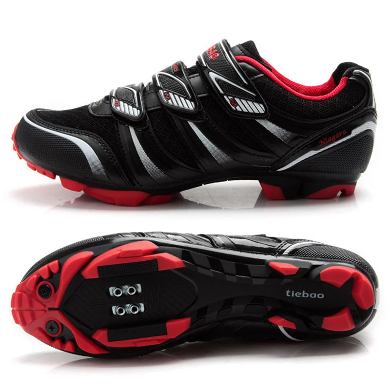 TIEBAO/Профессиональная мужская и женская обувь для велоспорта; обувь для горного велосипеда с самоблокирующимся верхом; дышащая Спортивная обувь; Zapatillas - Цвет: TB35-B1428 red