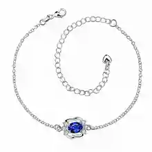 Free Shipping Hot New Fashion silver plated bracelet anklets Crystal eye ankle bracelet fashion jewelry