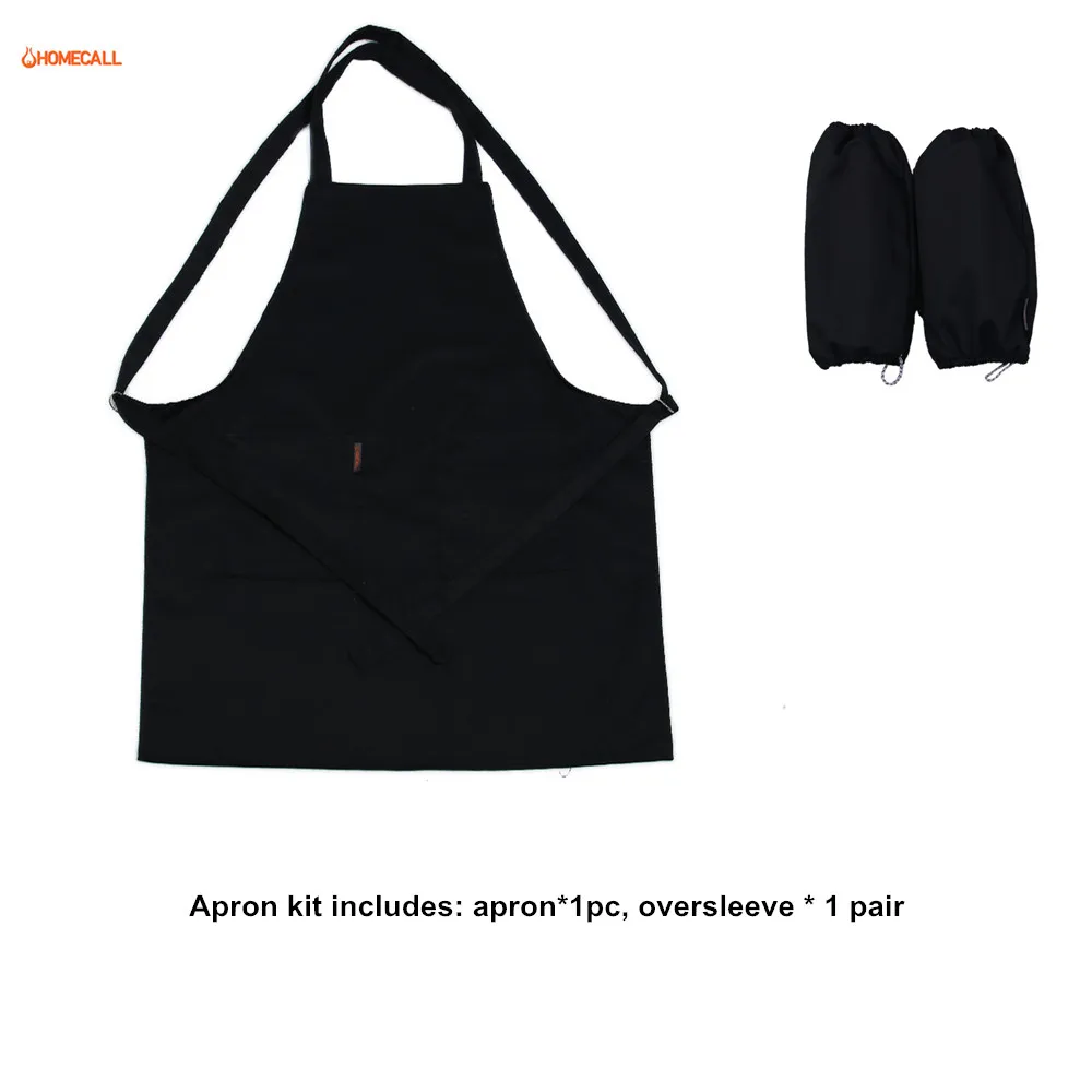 High quality Poly cotton bib kitchen house clean apron and oversleeve