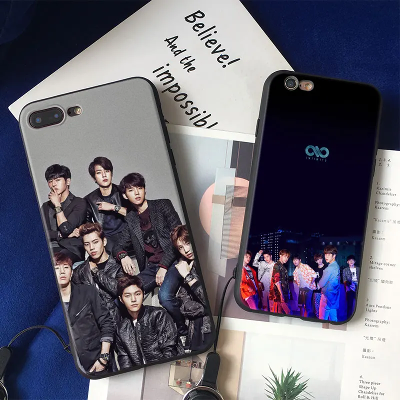 

INFINITE KPOP Boy band soft silicone TPU Phone Case cover Shell For Apple iPhone 5 5S SE 6 6S 6Plus 6sPlus 7 7Plus 8 8Plus X